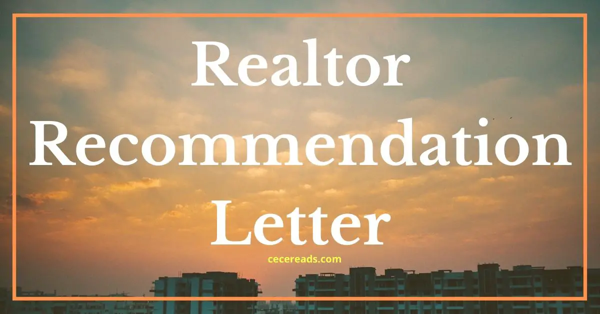 Sample Realtor Recommendation Letter